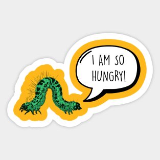 Super Hungry Caterpillar Sticker